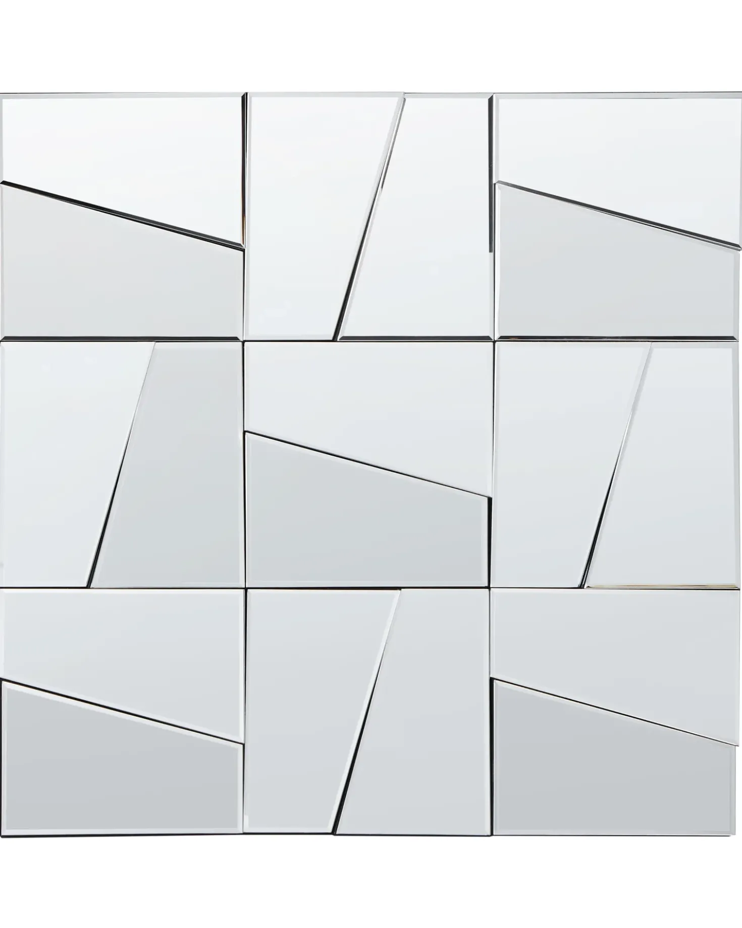 Specchio ANCEMONT 80 cm 80 cm Argento
