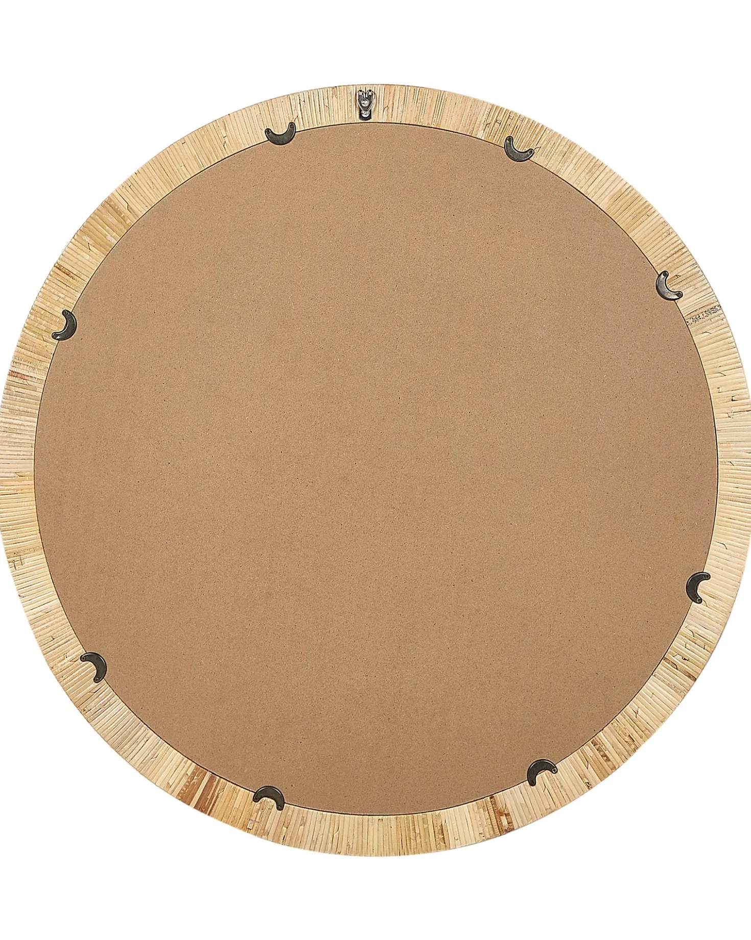 Specchio ANLEZY 80 cm 80 cm Rattan Naturale