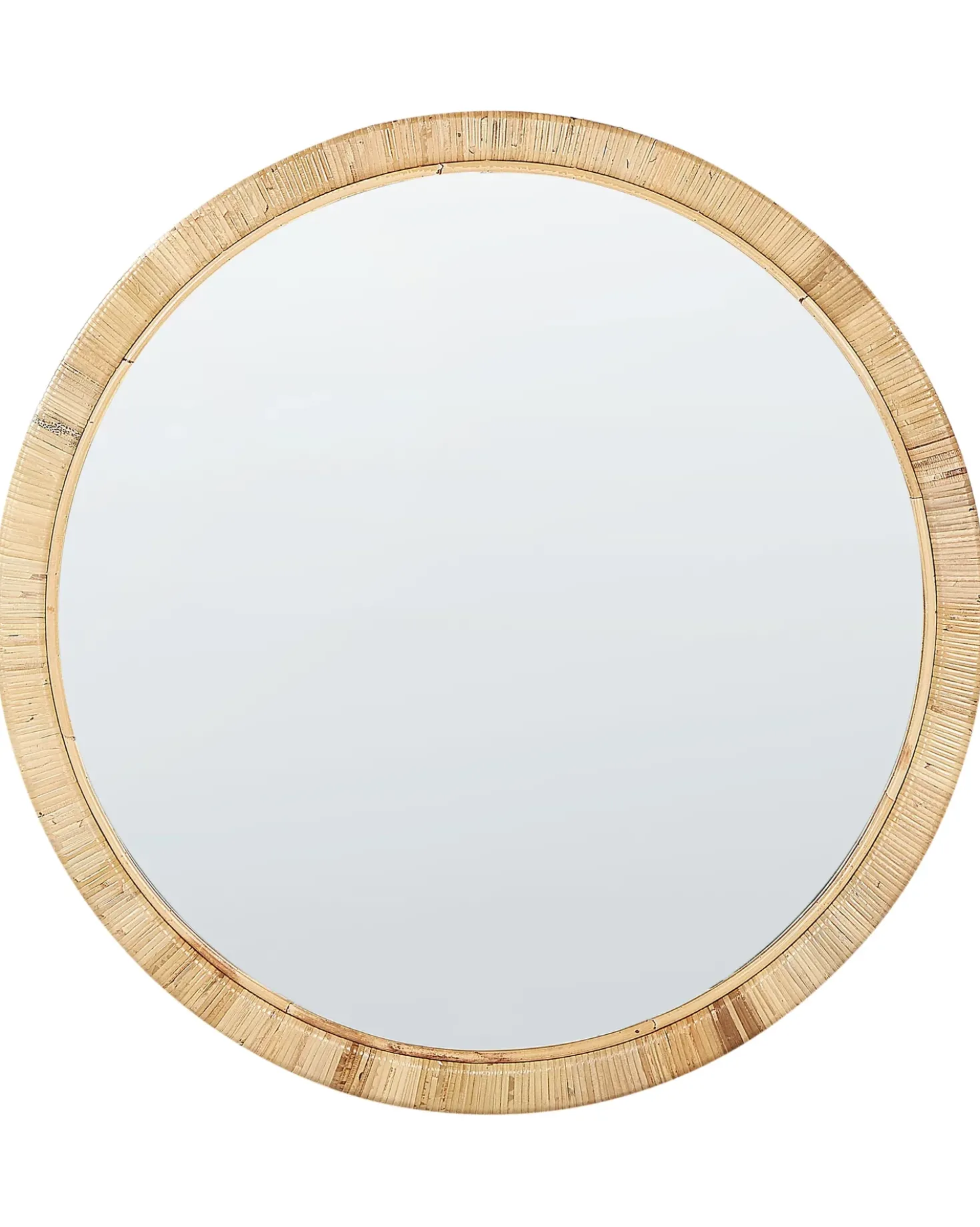 Specchio ANLEZY 80 cm 80 cm Rattan Naturale