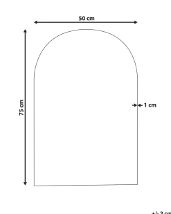 Specchio ANNECY 50 cm 75 cm Argento