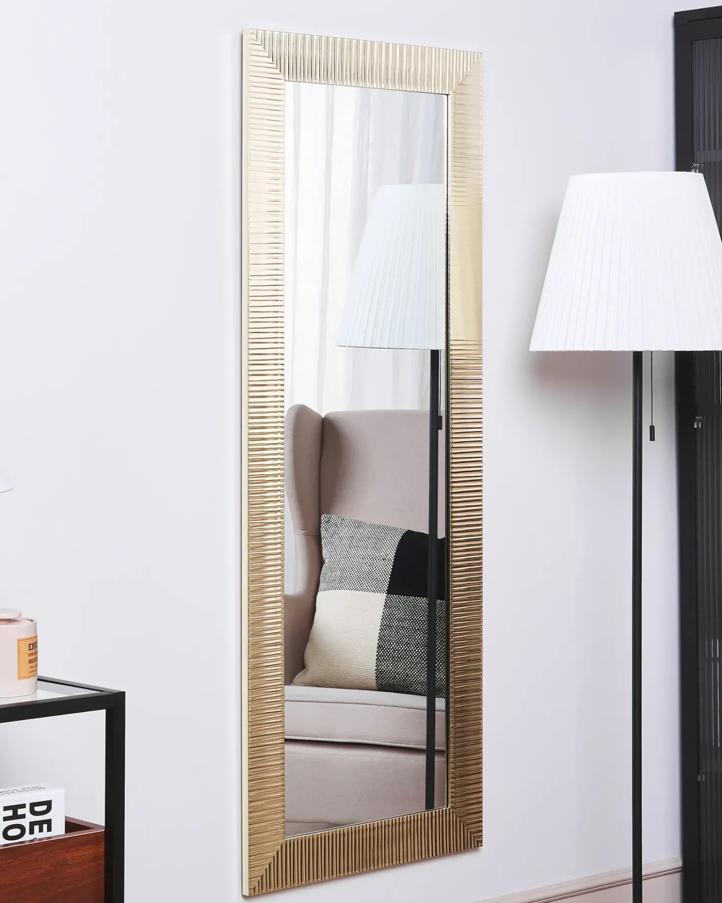 Specchio ANTIBES 50 cm 130 cm Oro
