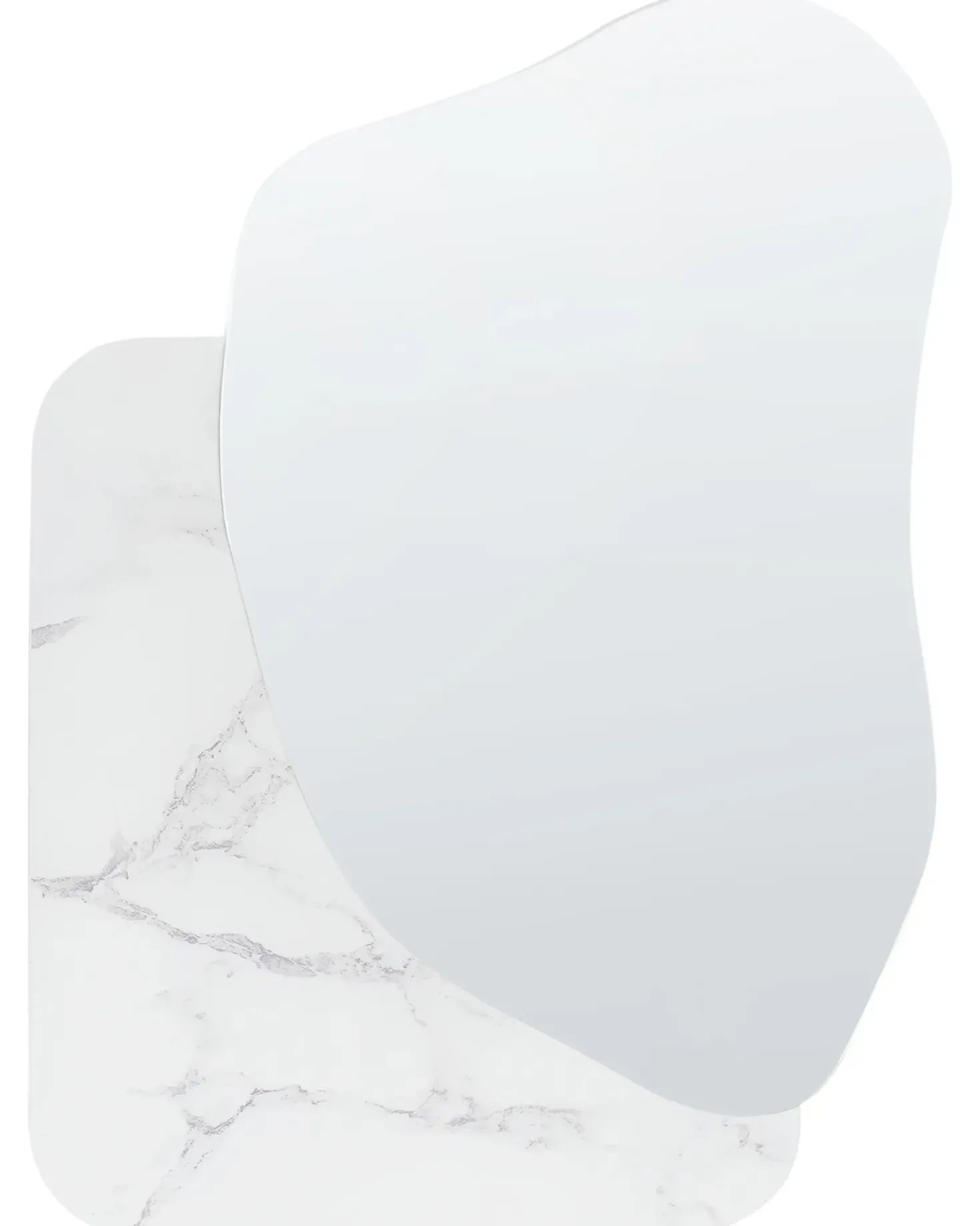 Specchio ARVERT 60 cm 80 cm Marmo bianco
