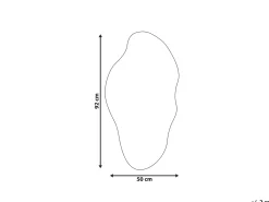 Specchio ASSIGNY 50 cm 92 cm Marrone
