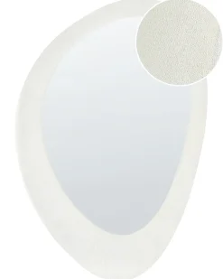 Specchio AUDES 60 cm 90 cm Velluto Bianco sporco