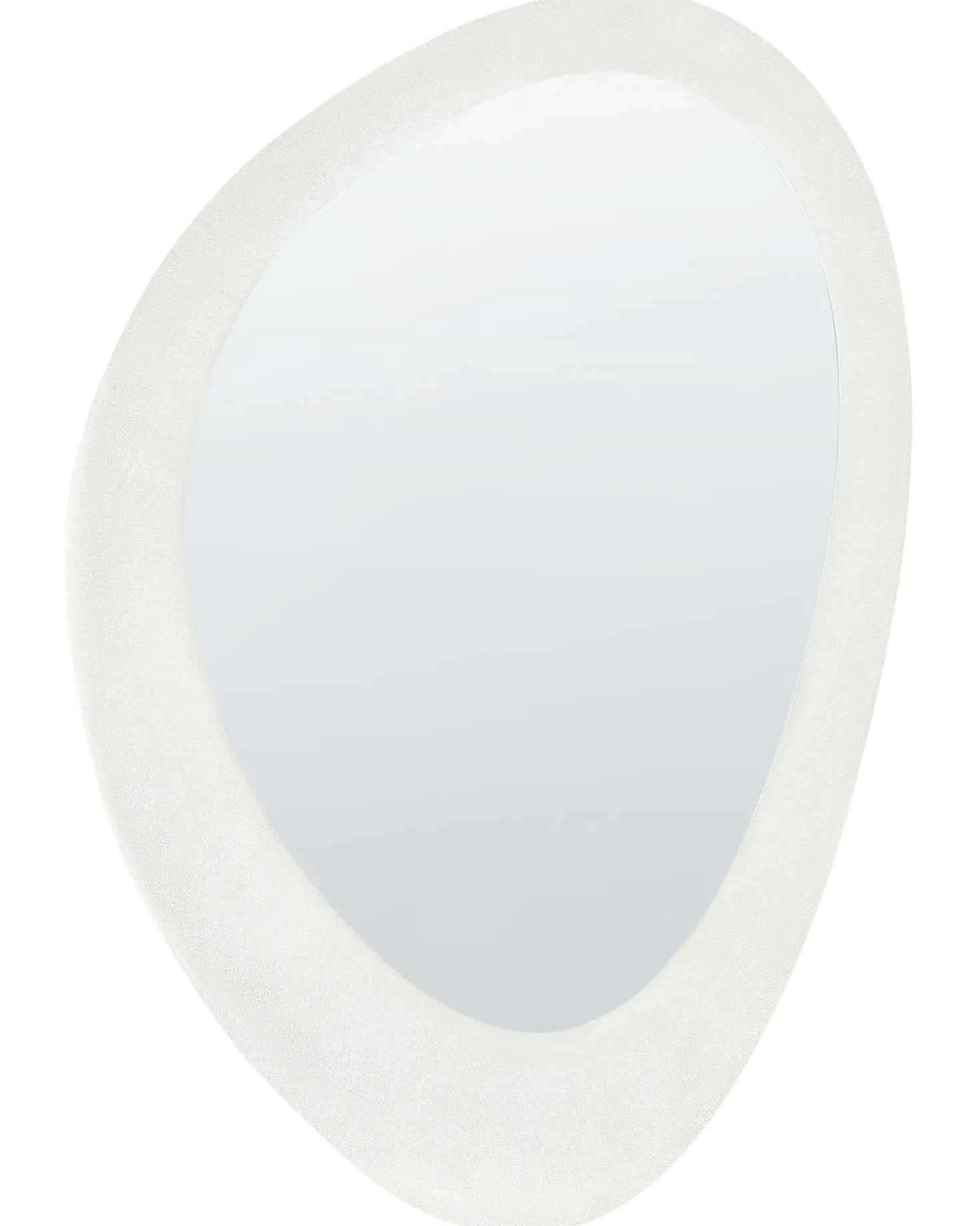 Specchio AUDES 60 cm 90 cm Velluto Bianco sporco