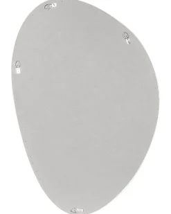 Specchio AUDES 60 cm 90 cm Velluto Bianco sporco