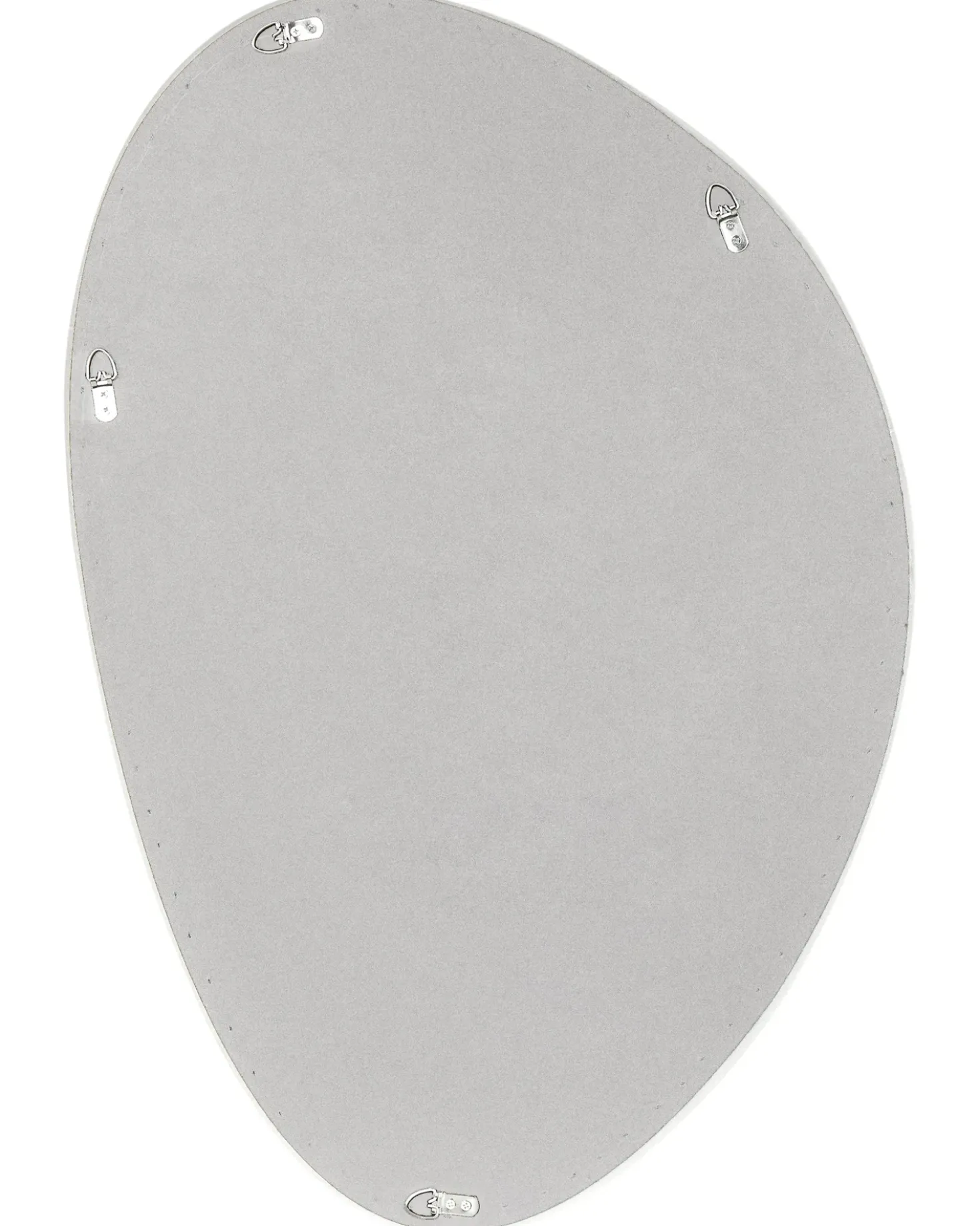 Specchio AUDES 60 cm 90 cm Velluto Bianco sporco