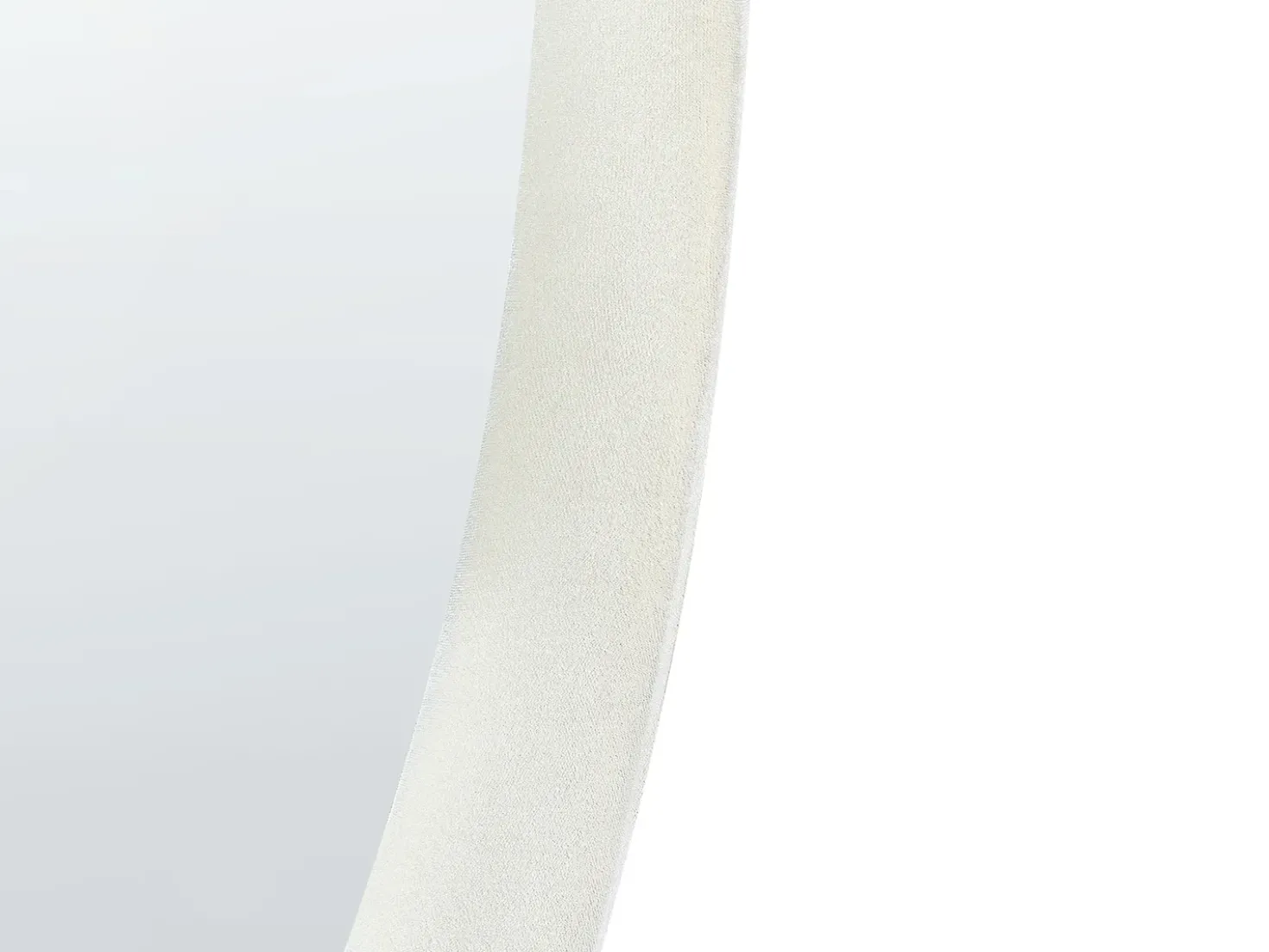 Specchio AUDES 60 cm 90 cm Velluto Bianco sporco