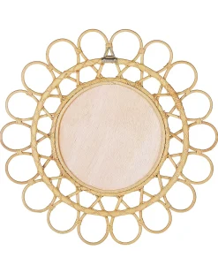 Specchio BABAI 60 cm 60 cm Rattan Naturale