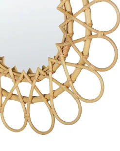 Specchio BABAI 60 cm 60 cm Rattan Naturale