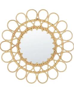Specchio BABAI 60 cm 60 cm Rattan Naturale