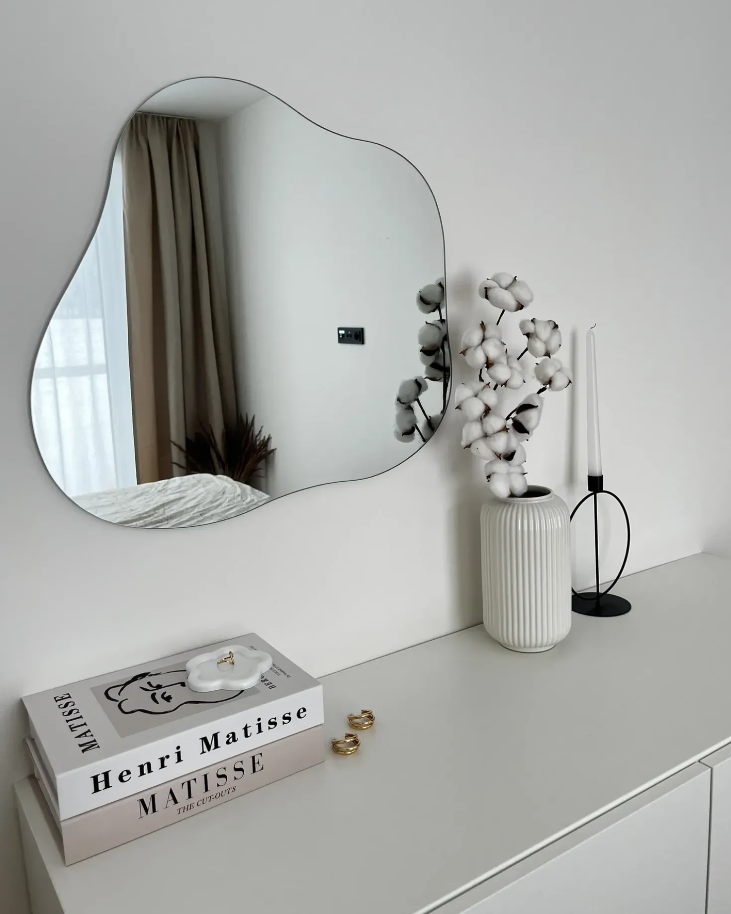 Specchio BAGNEUX 50 cm 55 cm Argento