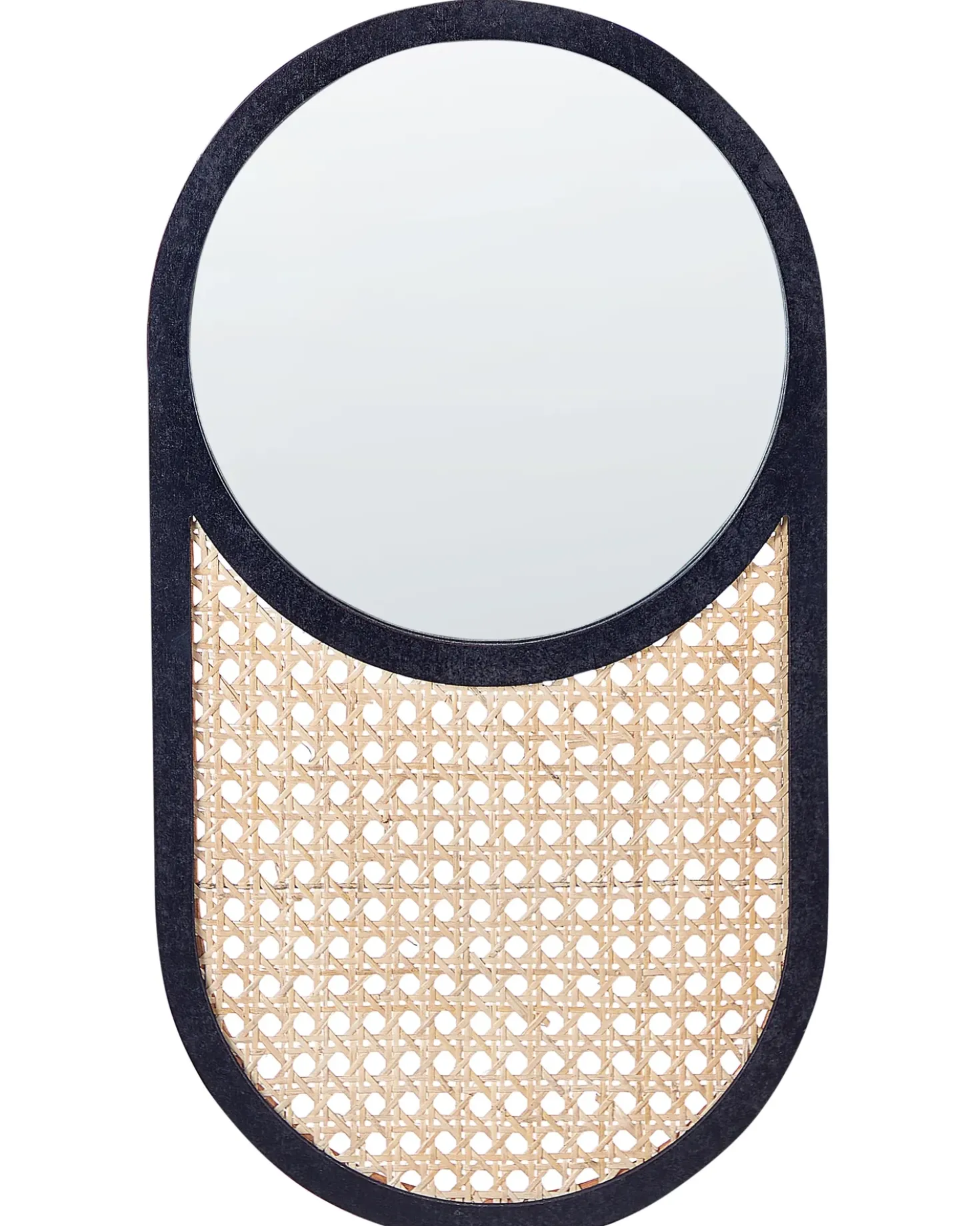 Specchio BALEAL 30 cm 56 cm Rattan Naturale
