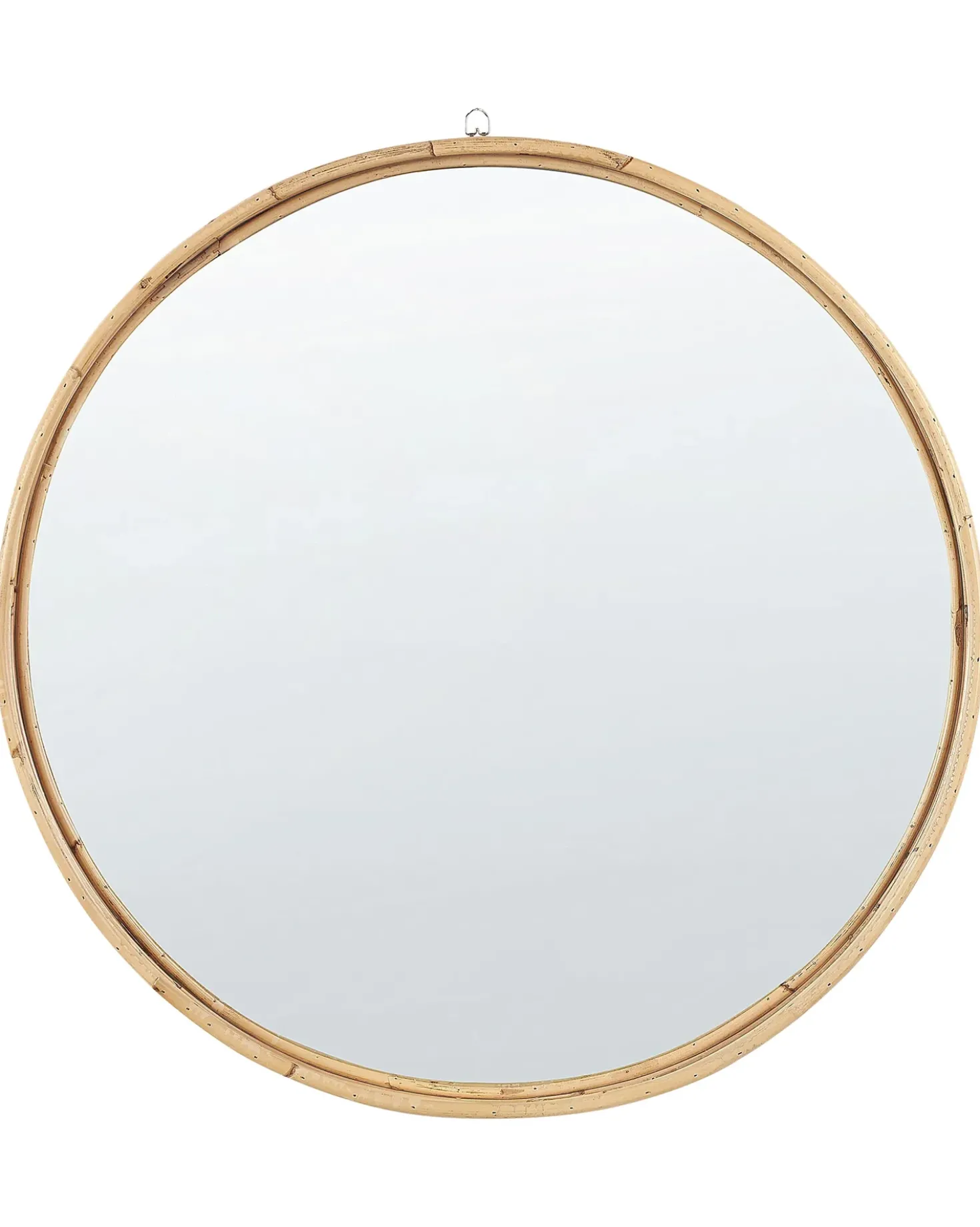 Specchio BARUNG 60 cm 60 cm Rattan Naturale Beige