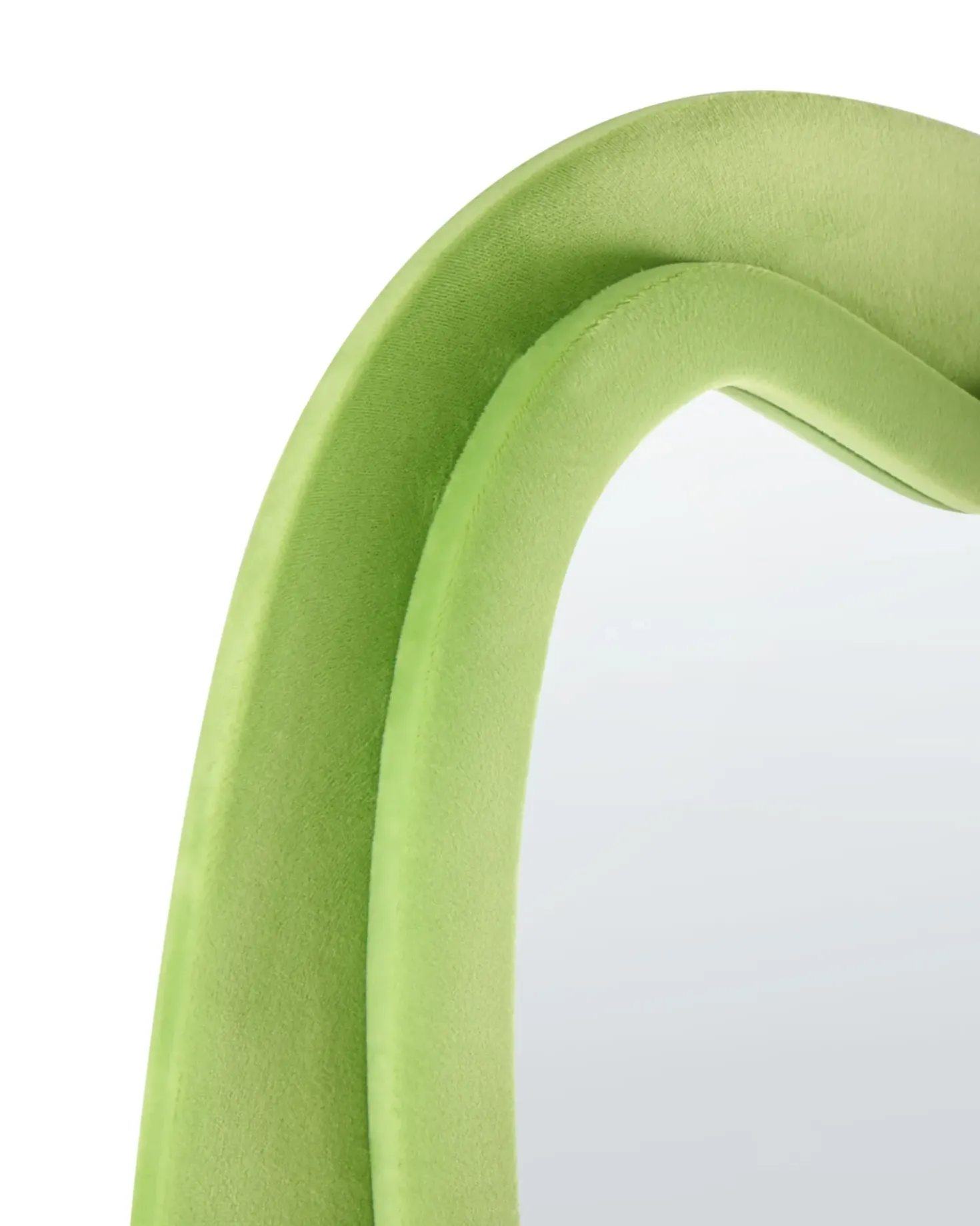 Specchio BEAUNE 56 cm 160 cm Velluto Verde