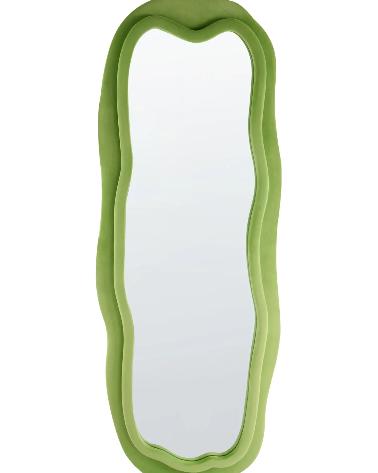 Specchio BEAUNE 56 cm 160 cm Velluto Verde
