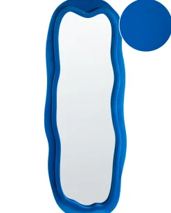 Specchio BEAUNE 56 cm 160 cm Velluto Blu