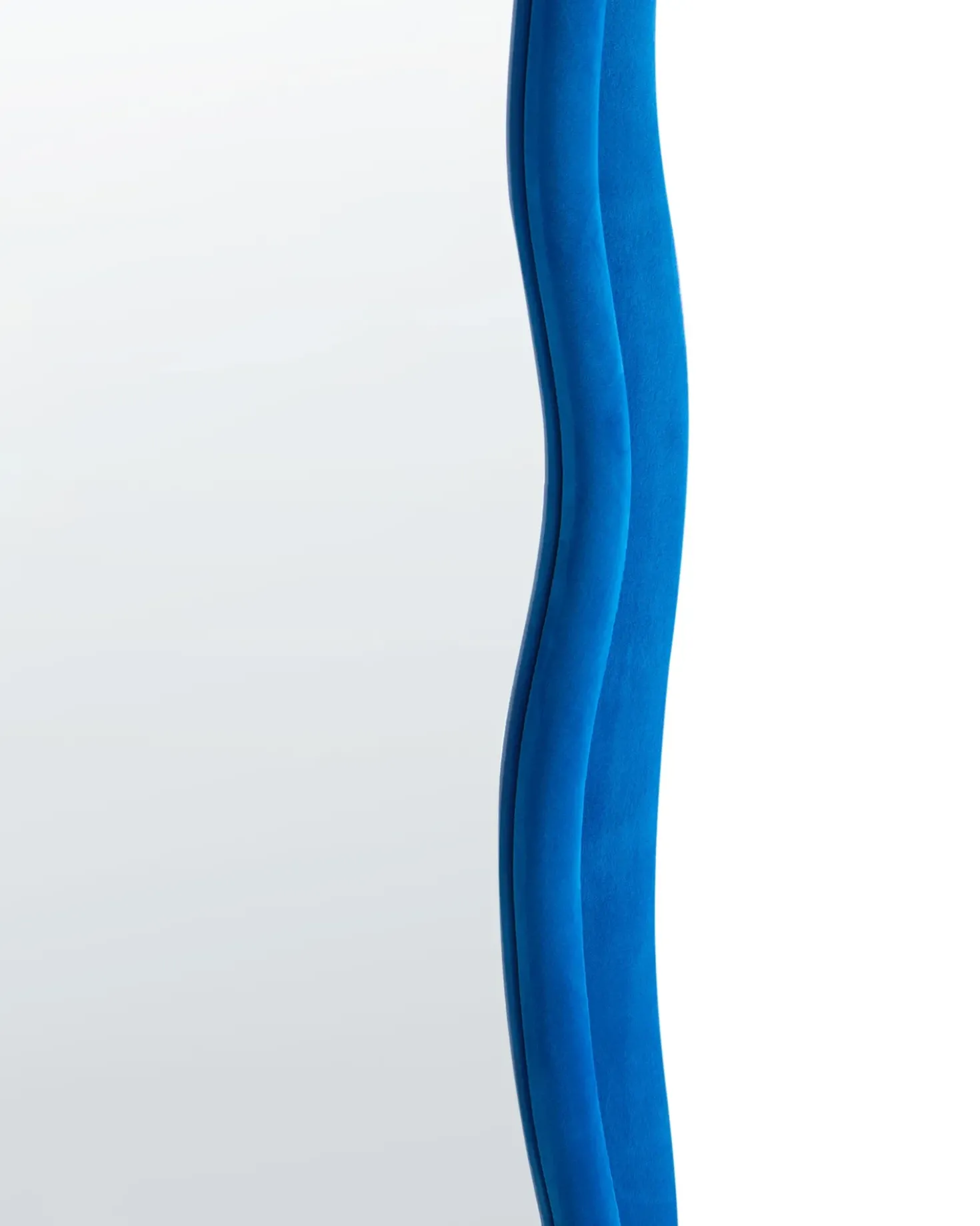 Specchio BEAUNE 56 cm 160 cm Velluto Blu