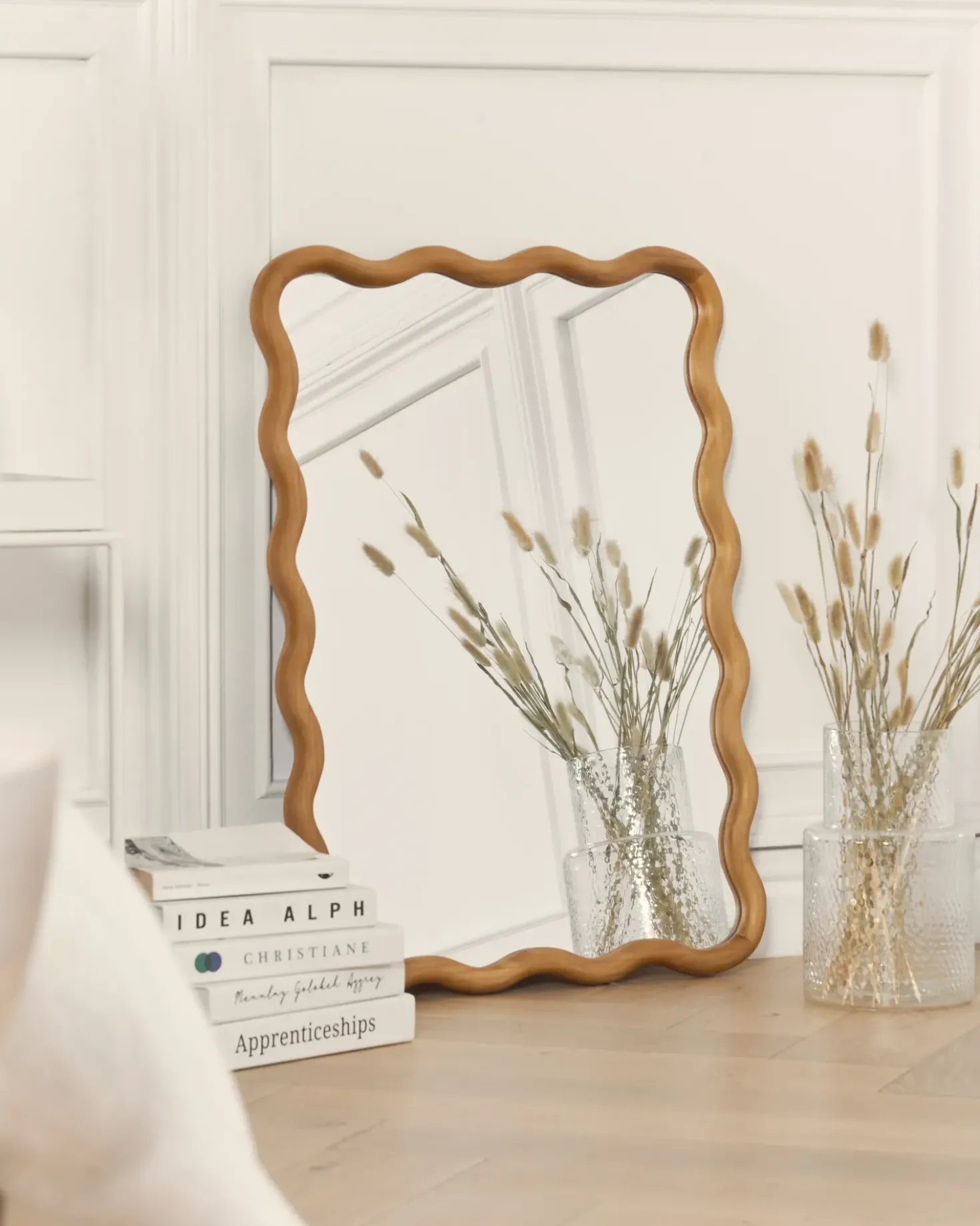 Specchio BEFFES 50 cm 72 cm Legno di pino Naturale