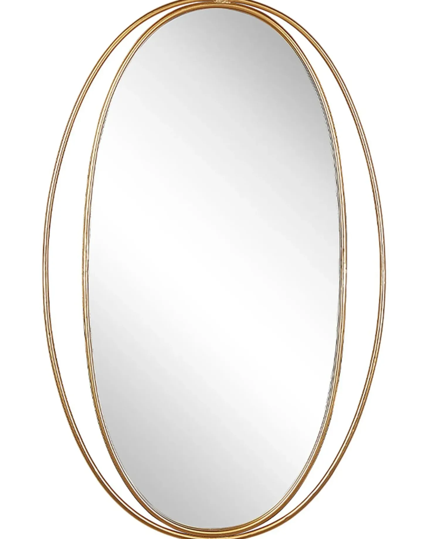 Specchio BESSON 55 cm 90 cm Metallo Oro