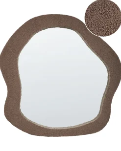 Specchio BLISMES 79 cm 80 cm Bouclé Marrone