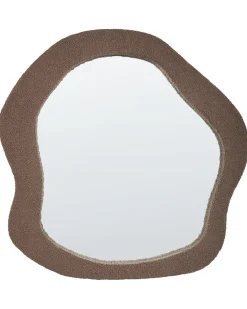 Specchio BLISMES 79 cm 80 cm Bouclé Marrone