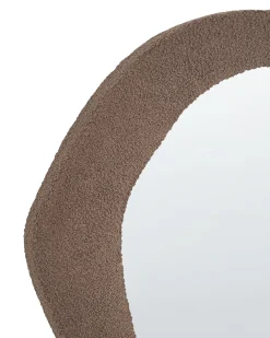 Specchio BLISMES 79 cm 80 cm Bouclé Marrone