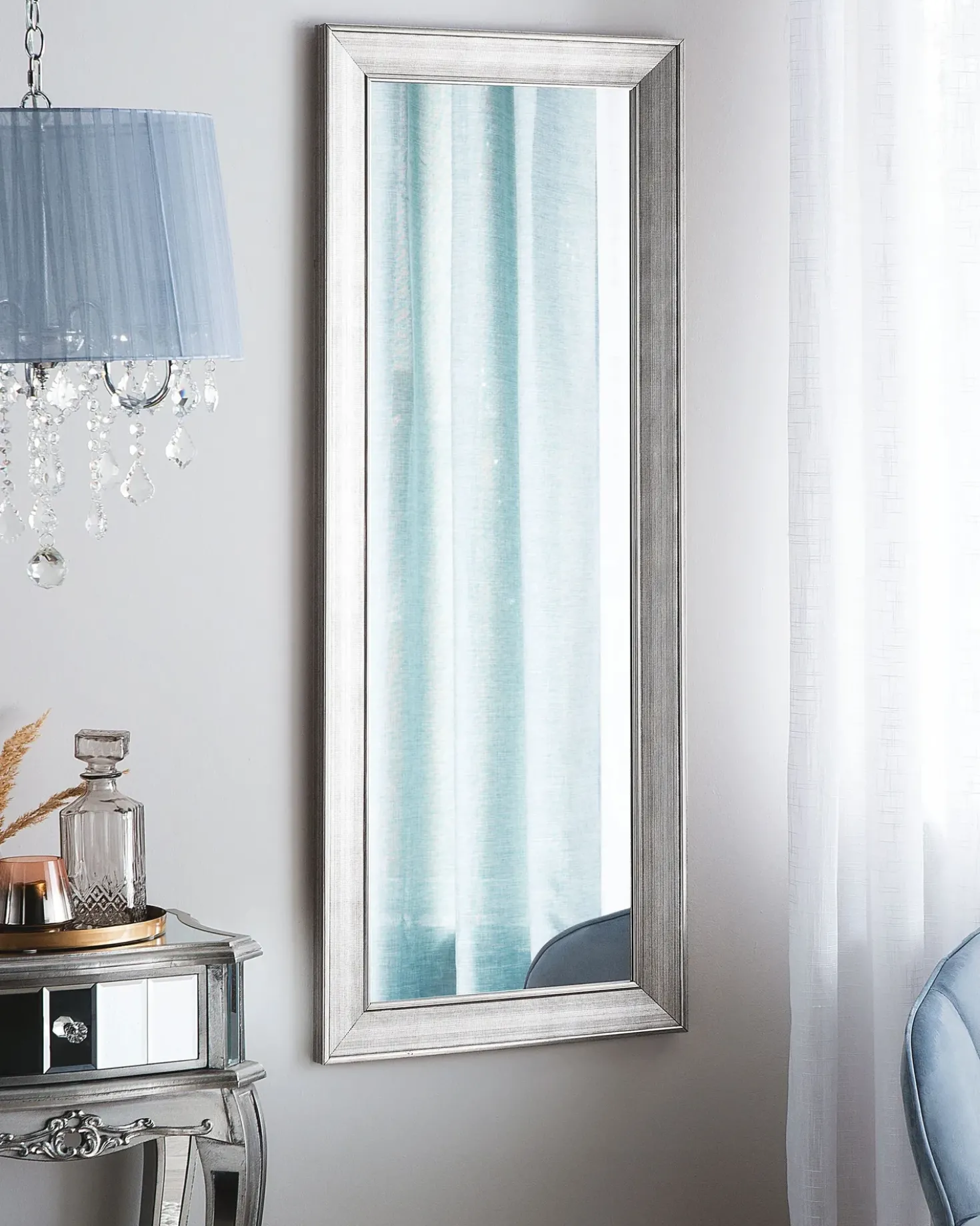 Specchio BUBRY 50 cm 130 cm Argento
