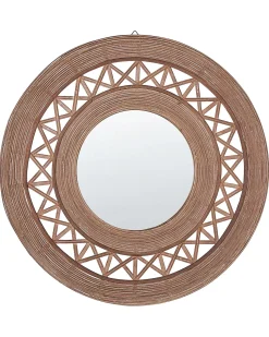 Specchio CACOMA 62 cm 62 cm Bambù Marrone