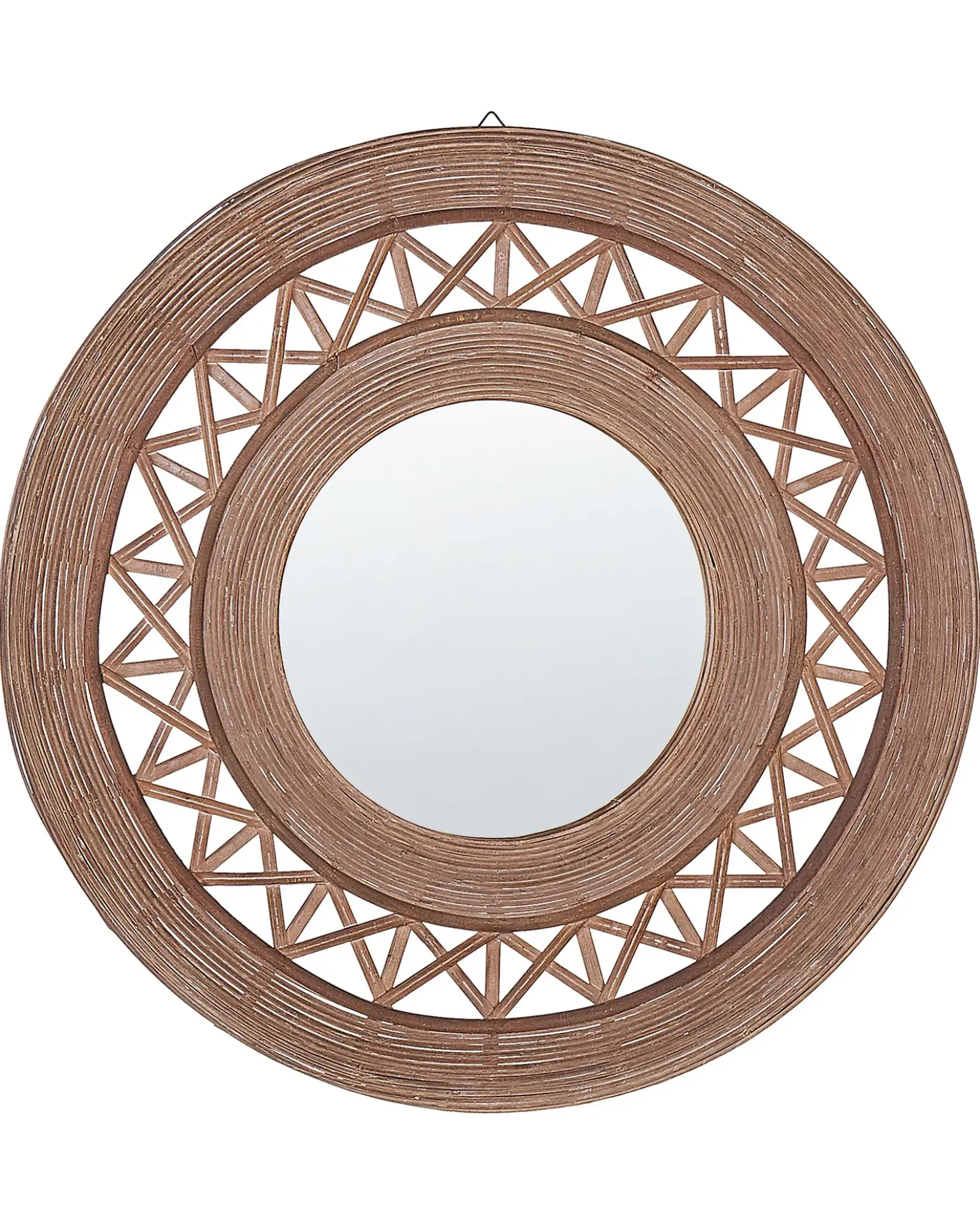 Specchio CACOMA 62 cm 62 cm Bambù Marrone