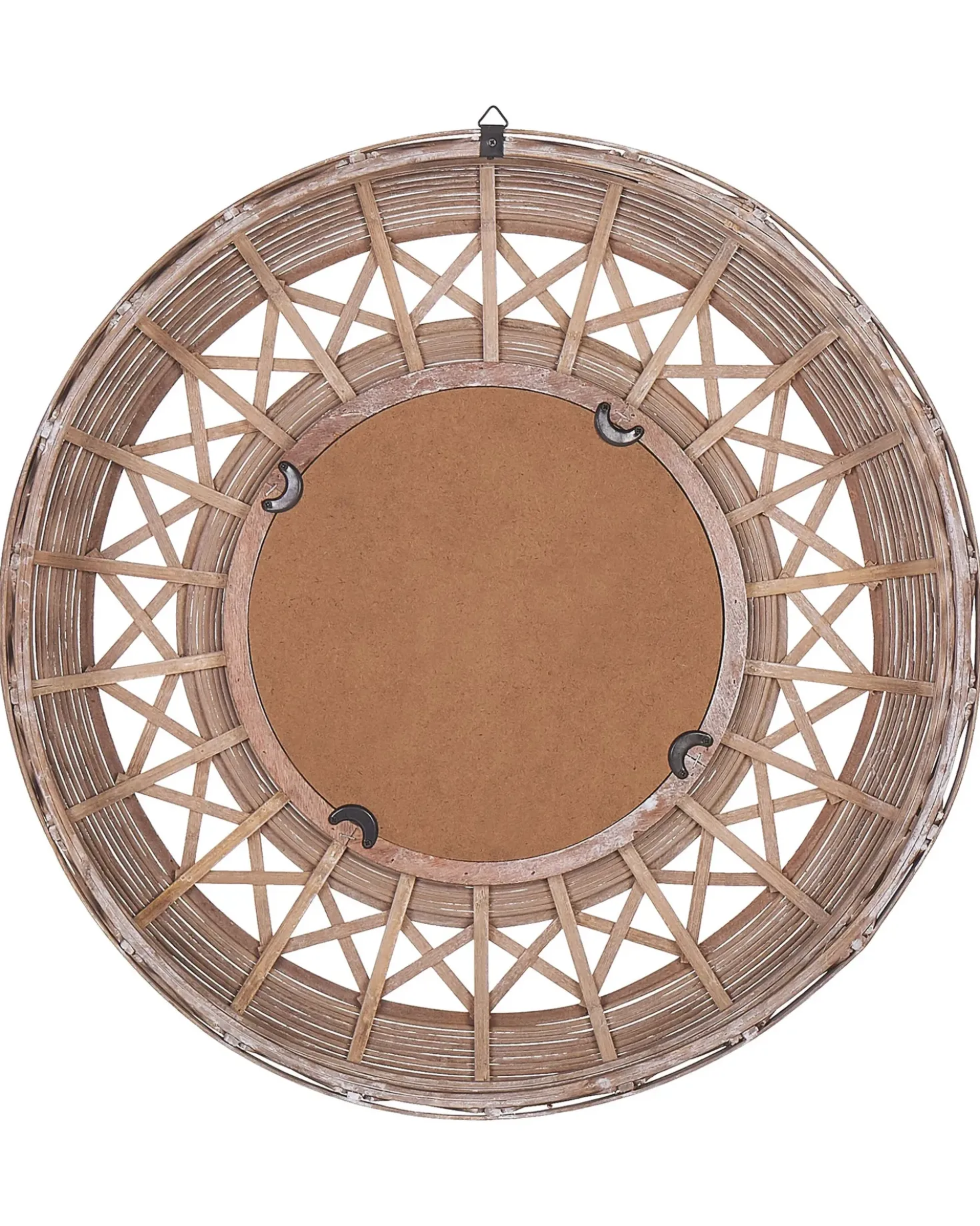 Specchio CACOMA 62 cm 62 cm Bambù Marrone