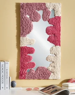 Specchio CAGERI 41 cm 75 cm Cotone Rosa