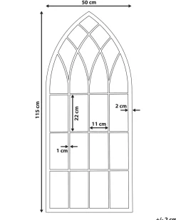 Specchio CASSEL 50 cm 115 cm Metallo Nero