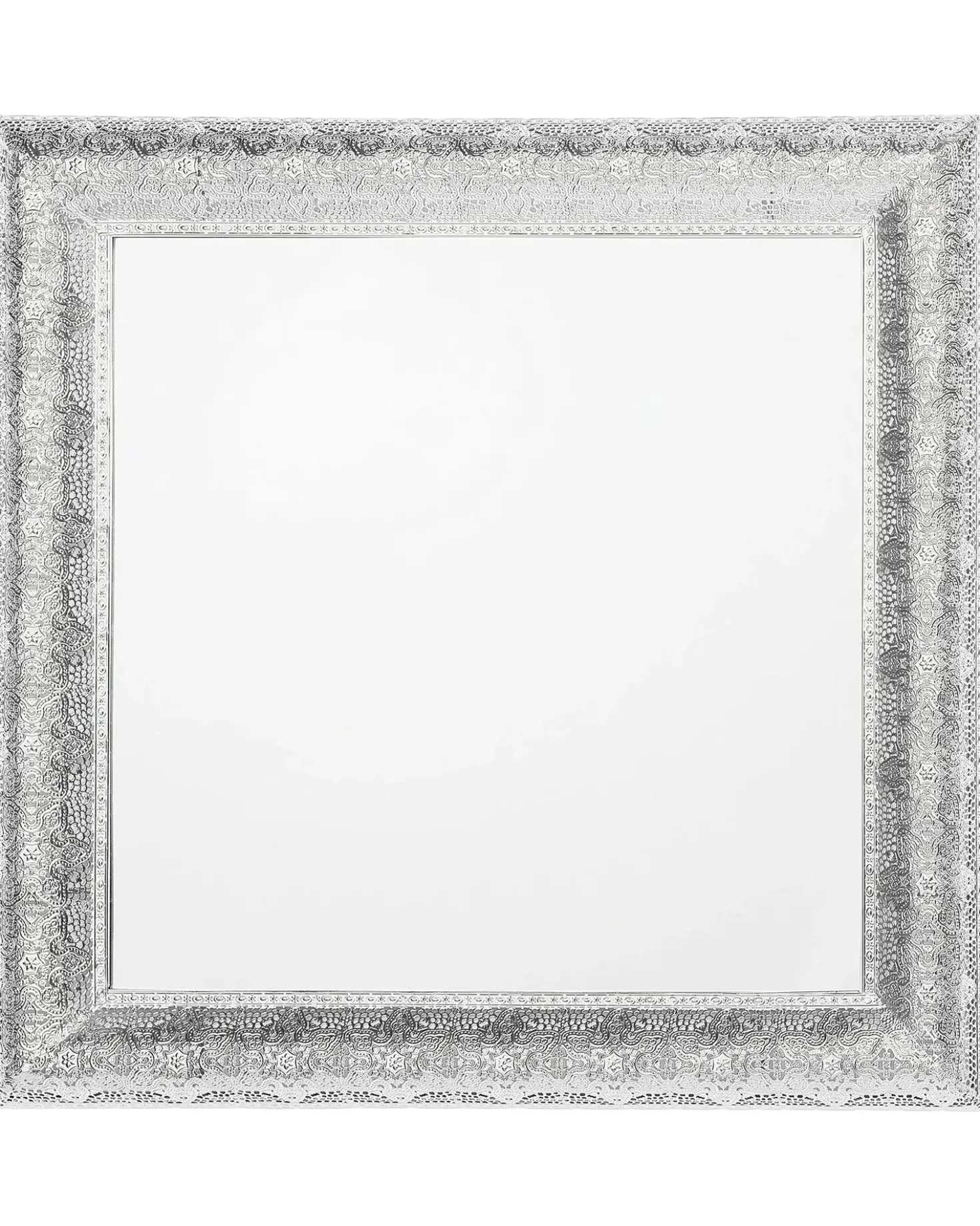 Specchio CAVAN 65 cm 65 cm Metallo Argento