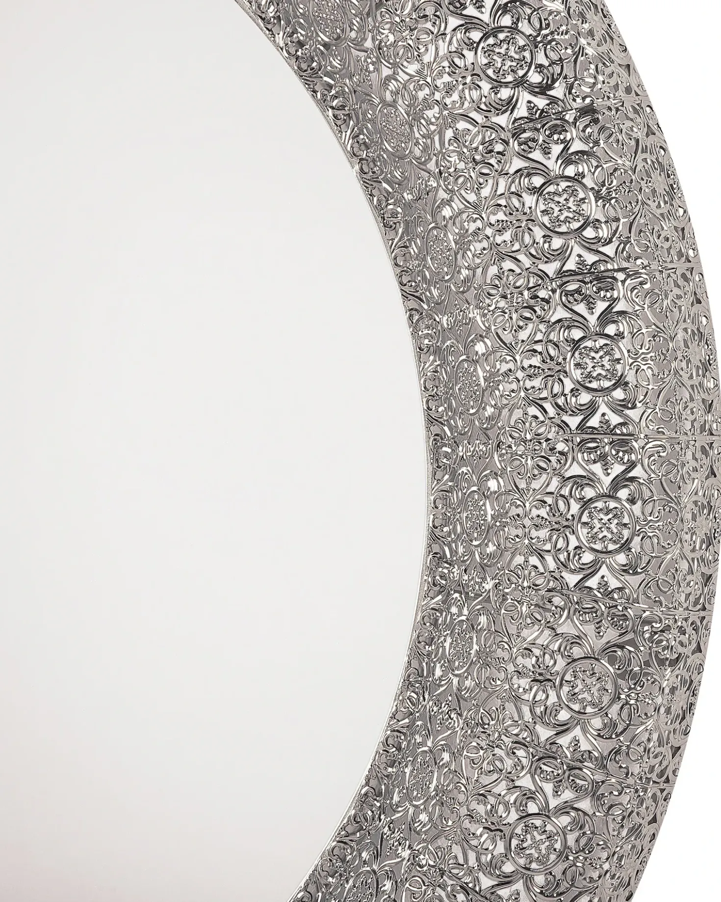 Specchio CHANNAY 80 cm 80 cm Metallo Argento