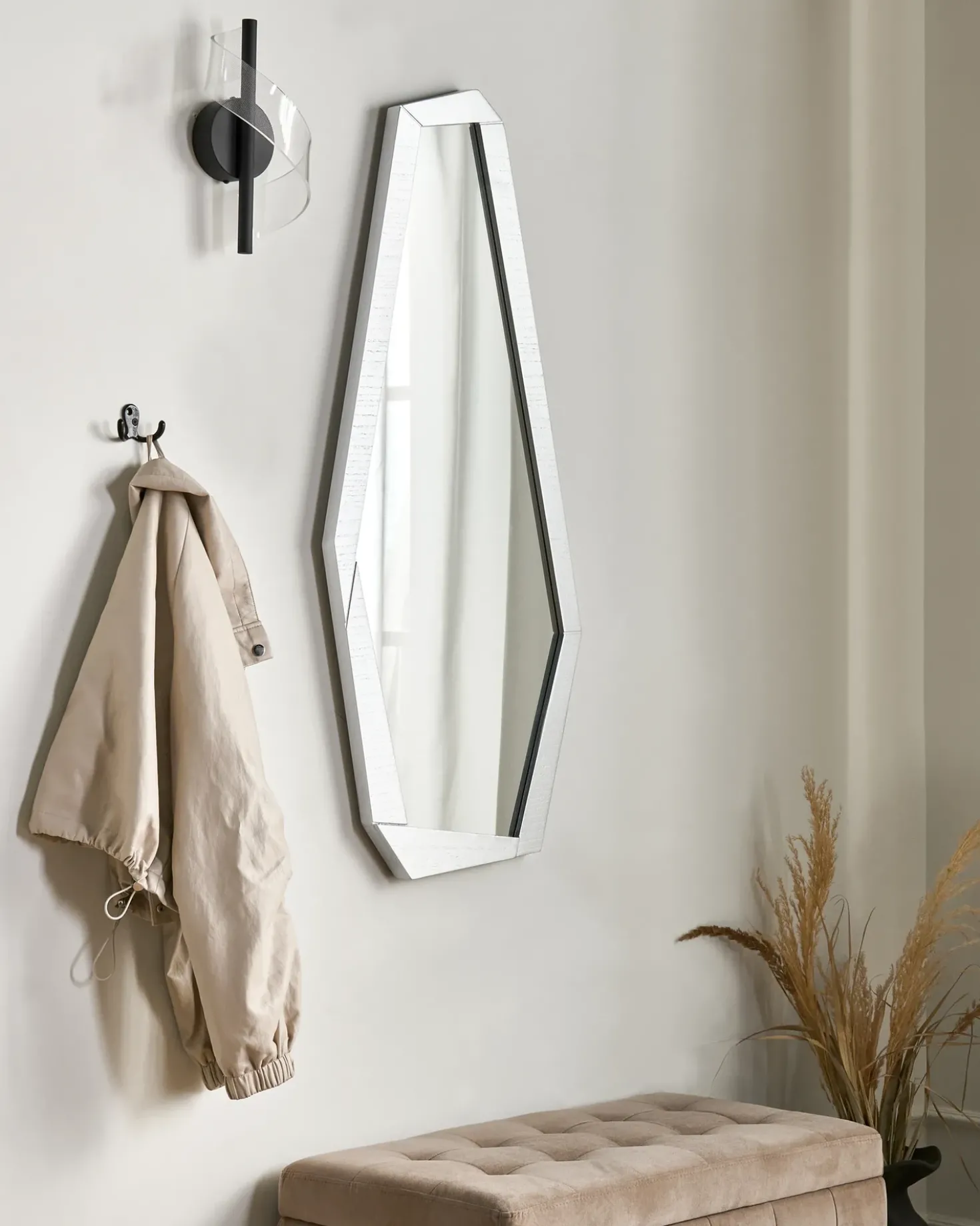 Specchio CHANU 44 cm 104 cm Argento