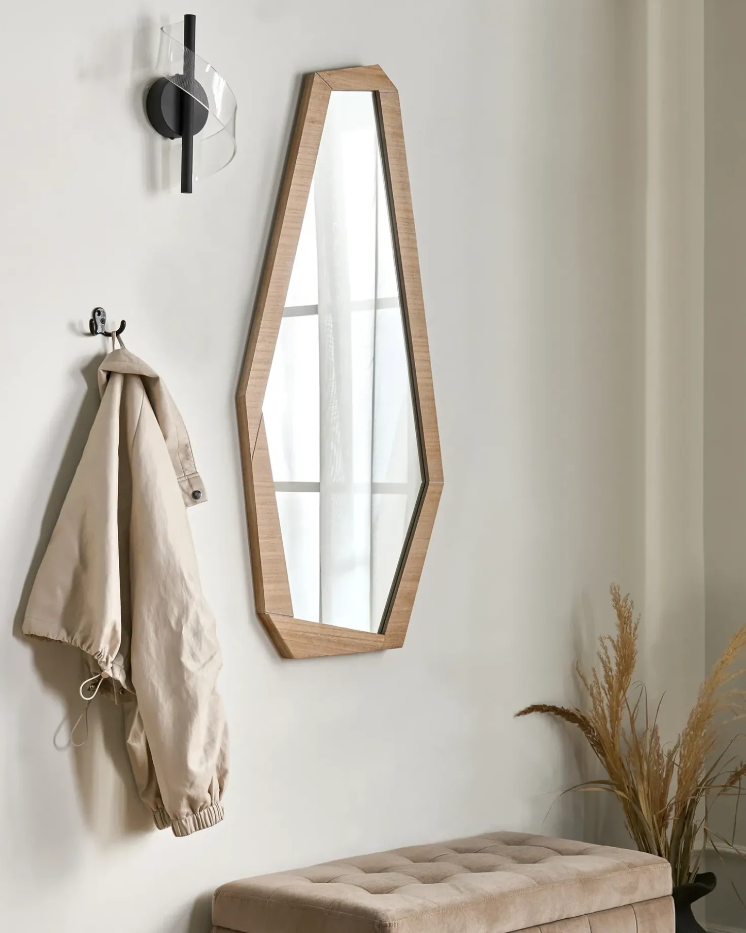 Specchio CHANU 44 cm 104 cm Marrone chiaro
