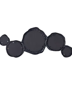 Specchio CHARNY 109 cm 44 cm Metallo Nero/Oro