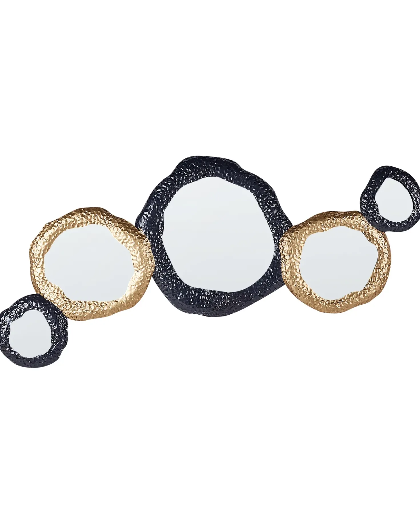 Specchio CHARNY 109 cm 44 cm Metallo Nero/Oro