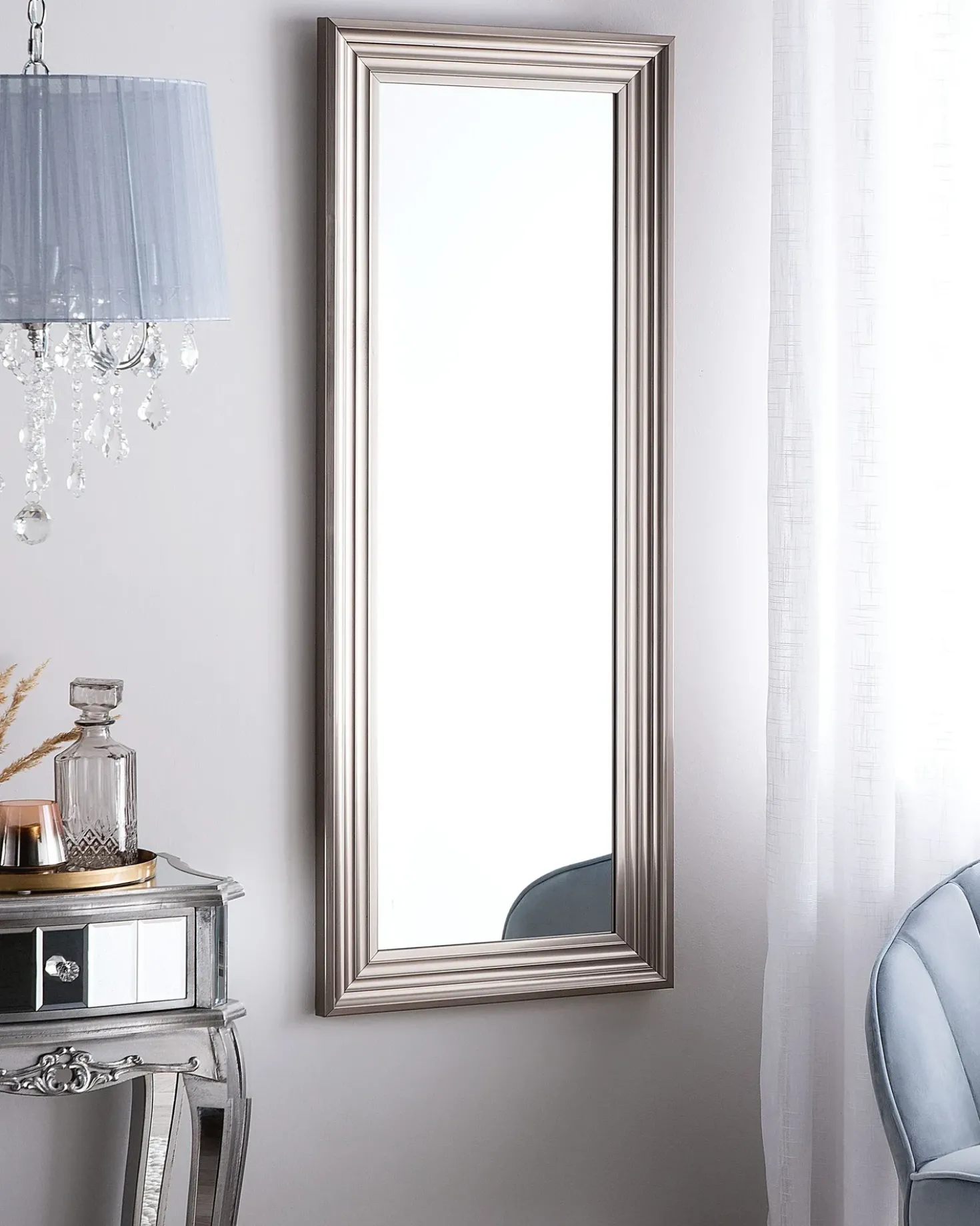 Specchio CHATAIN 50 cm 130 cm Argento