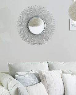 Specchio CILLY 80 cm 80 cm Metallo Argento