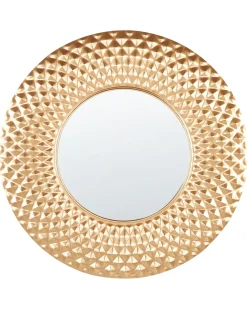 Specchio COMBE 60 cm 60 cm Metallo Oro
