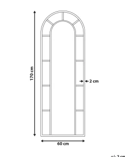 Specchio CROSSES 60 cm 170 cm Metallo Oro