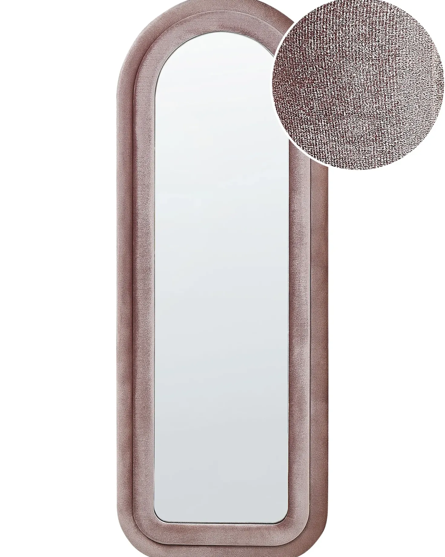 Specchio CULAN 60 cm 160 cm Velluto Rosa