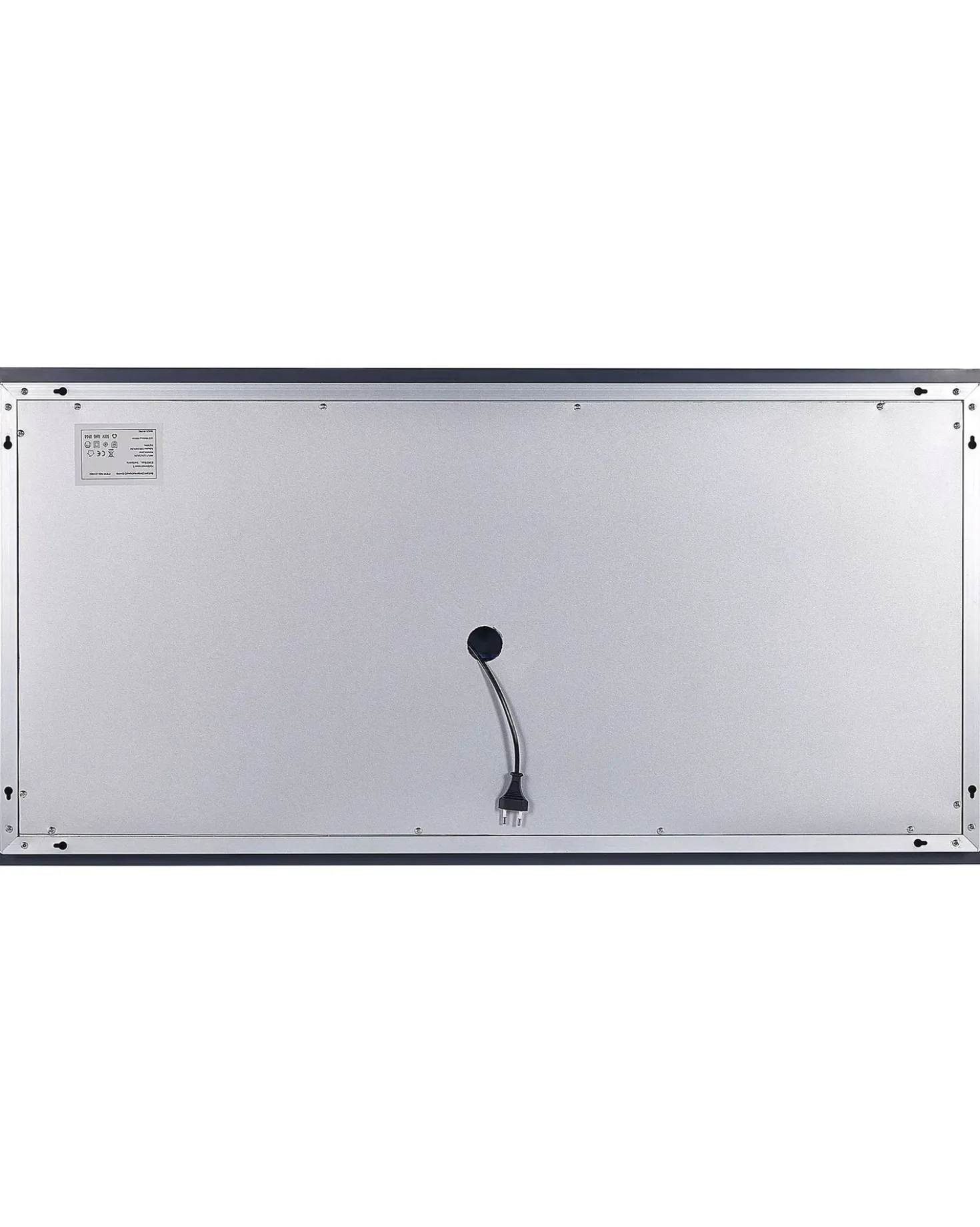 Specchio da bagno con luce LED AVRANCHES 120 cm 60 cm Argento
