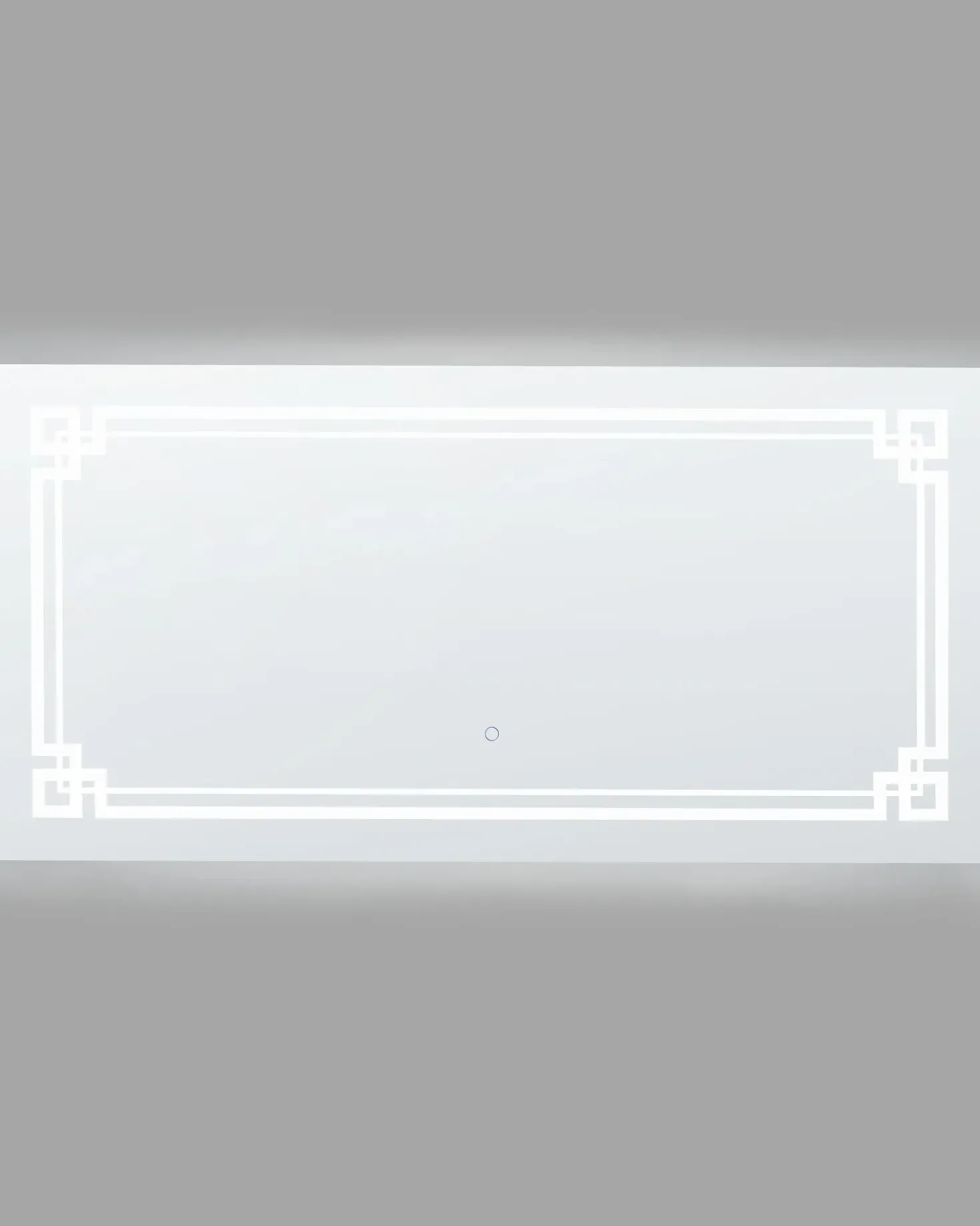 Specchio da bagno con luce LED AVRANCHES 120 cm 60 cm Argento