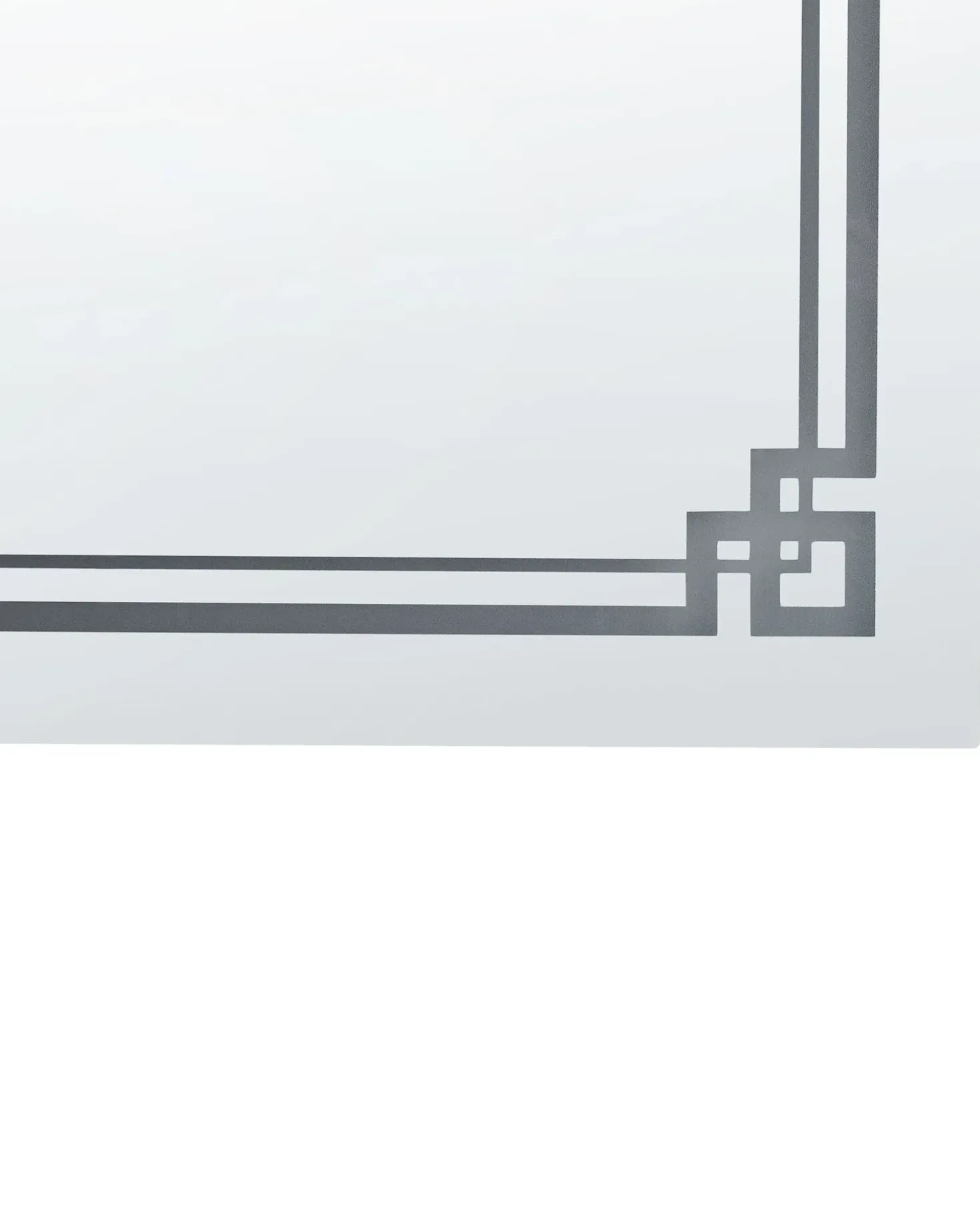 Specchio da bagno con luce LED AVRANCHES 120 cm 60 cm Argento