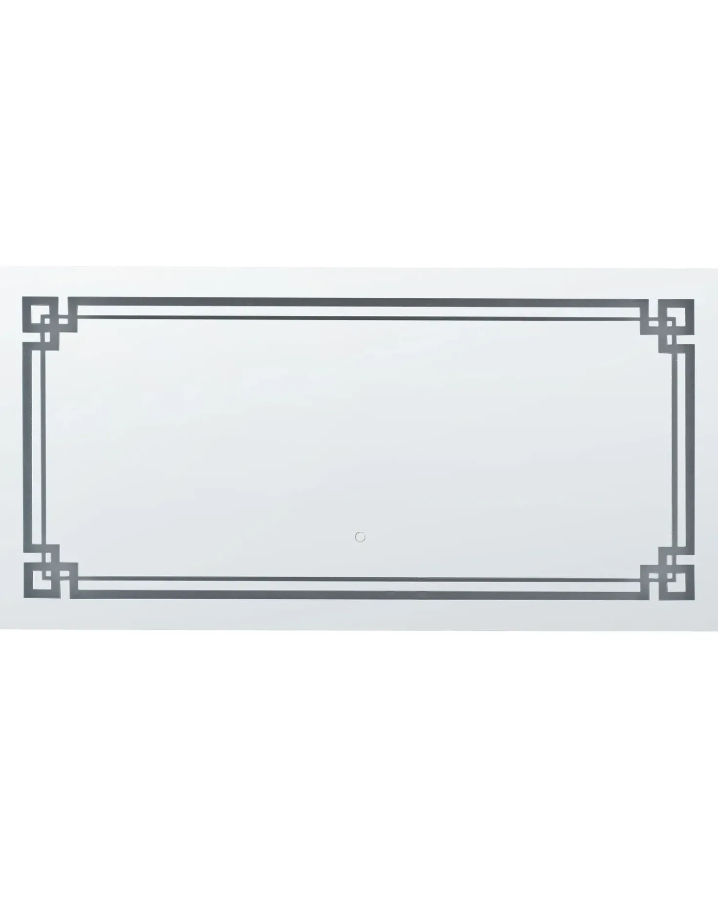 Specchio da bagno con luce LED AVRANCHES 120 cm 60 cm Argento