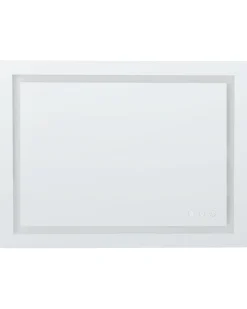 Specchio da bagno con luce LED PRENOIS 80 cm 60 cm Argento