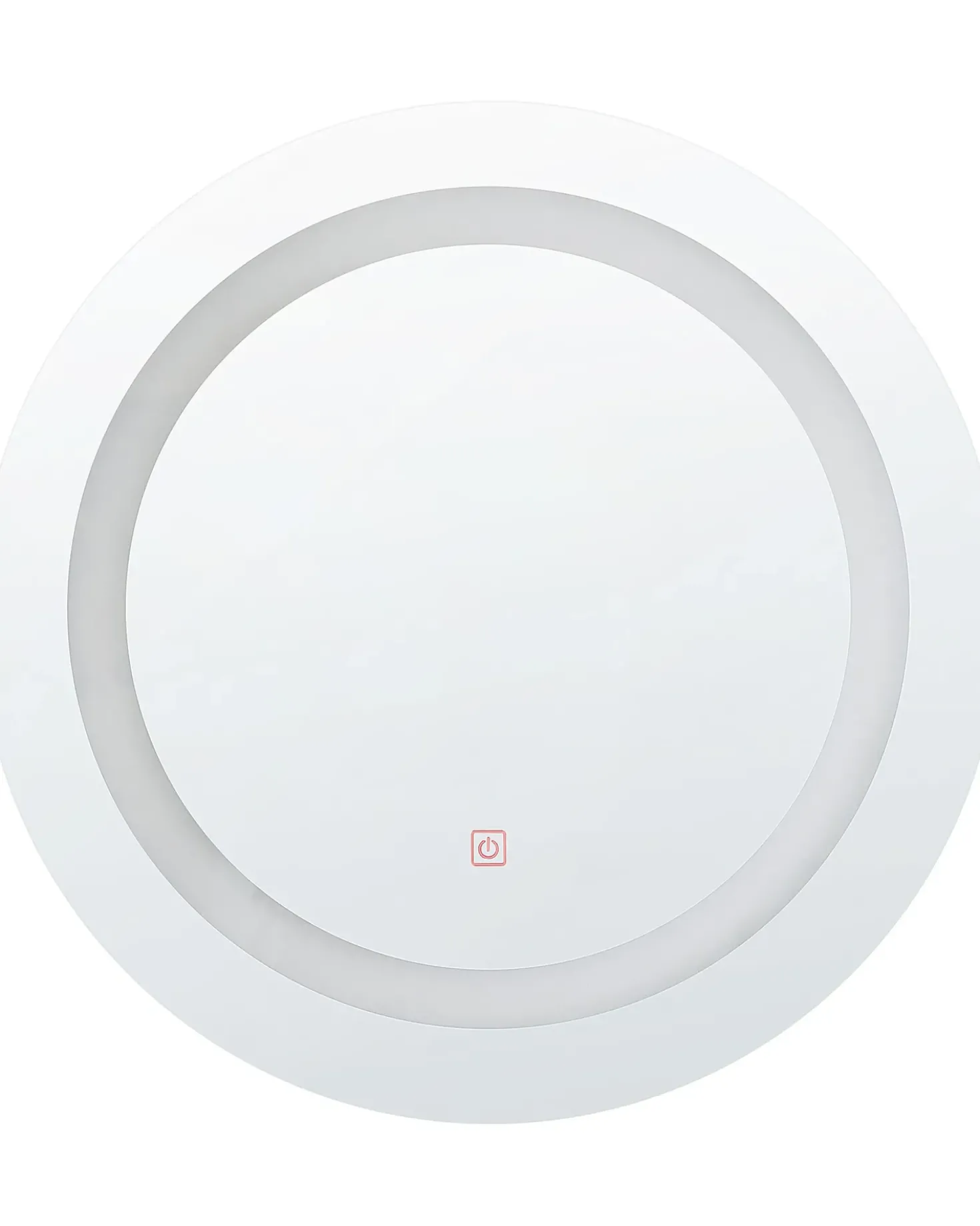 Specchio da bagno con luce LED SELUNE 58 cm 58 cm Argento